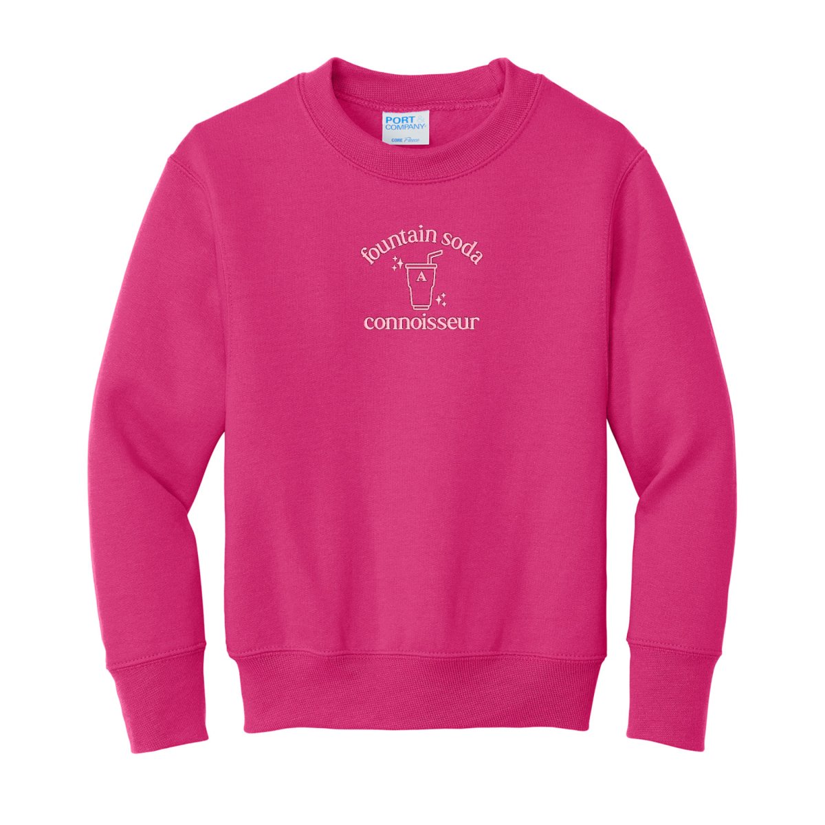 Kids Monogrammed 'Fountain Soda Connoisseur' Crewneck product image 9
