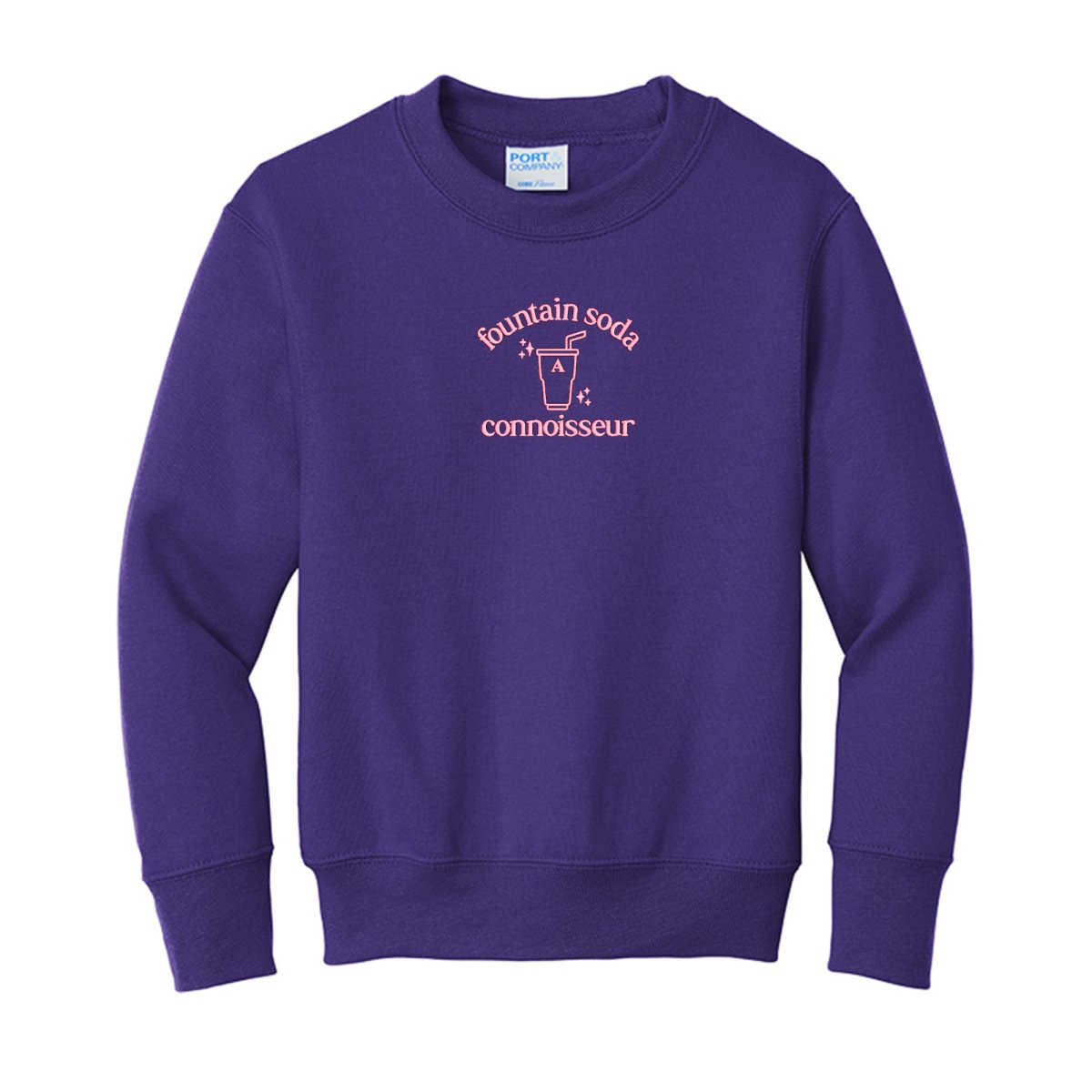 Kids Monogrammed 'Fountain Soda Connoisseur' Crewneck product image 3