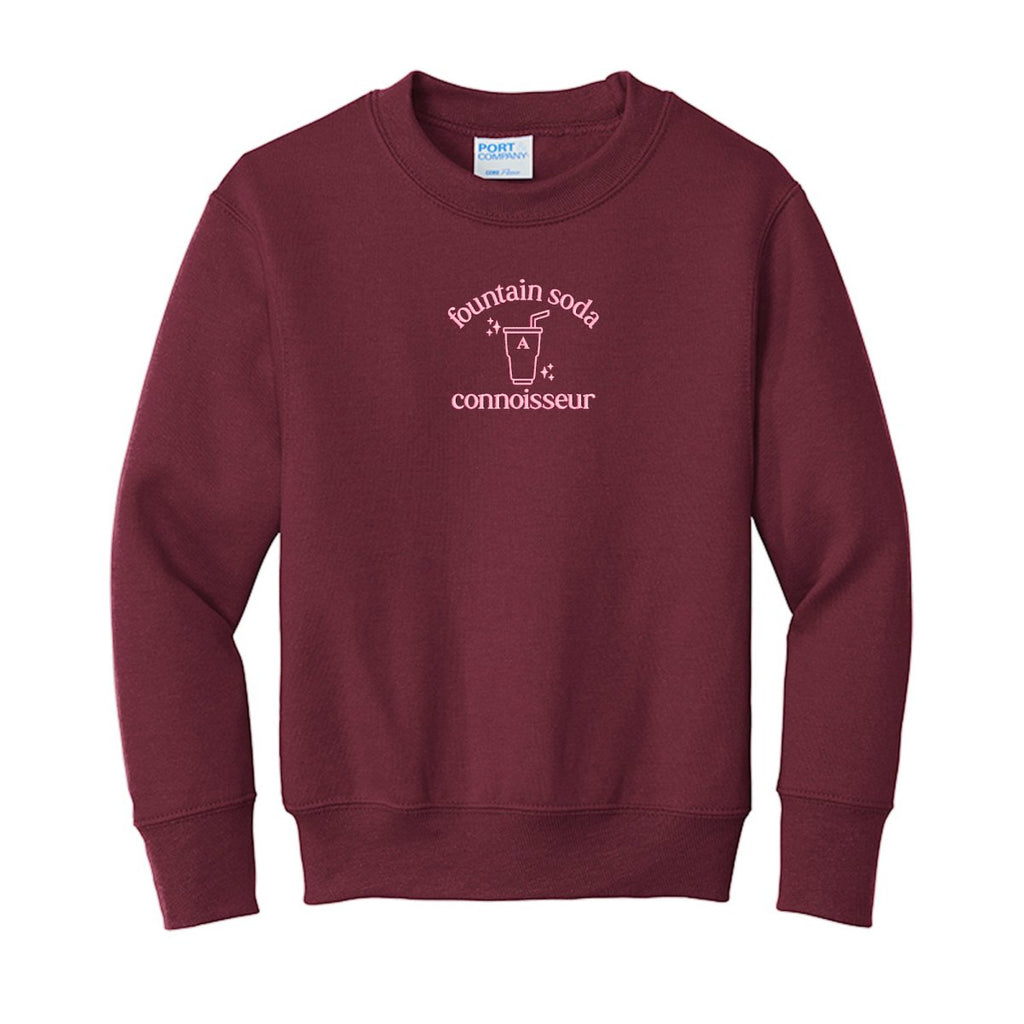 Kids Monogrammed 'Fountain Soda Connoisseur' Crewneck product image 4