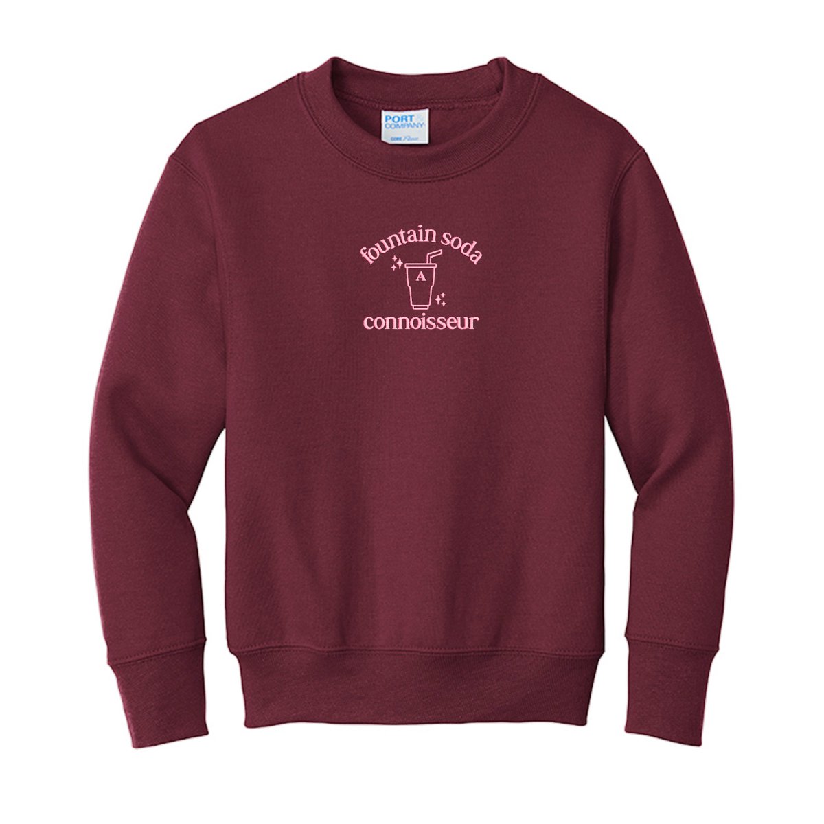 Kids Monogrammed 'Fountain Soda Connoisseur' Crewneck product image 4