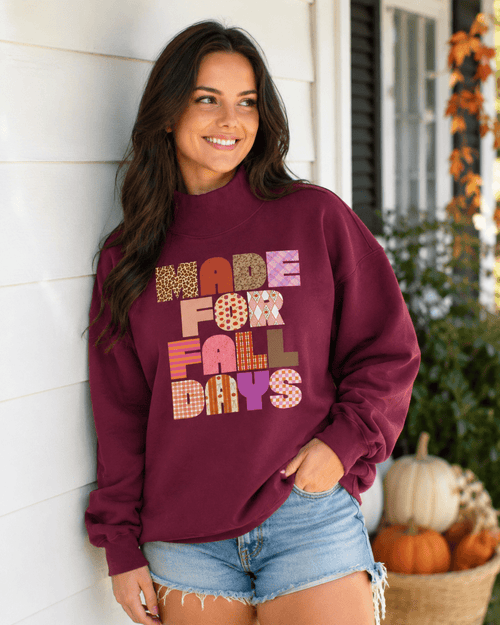 'Made for Fall Days' Mockneck