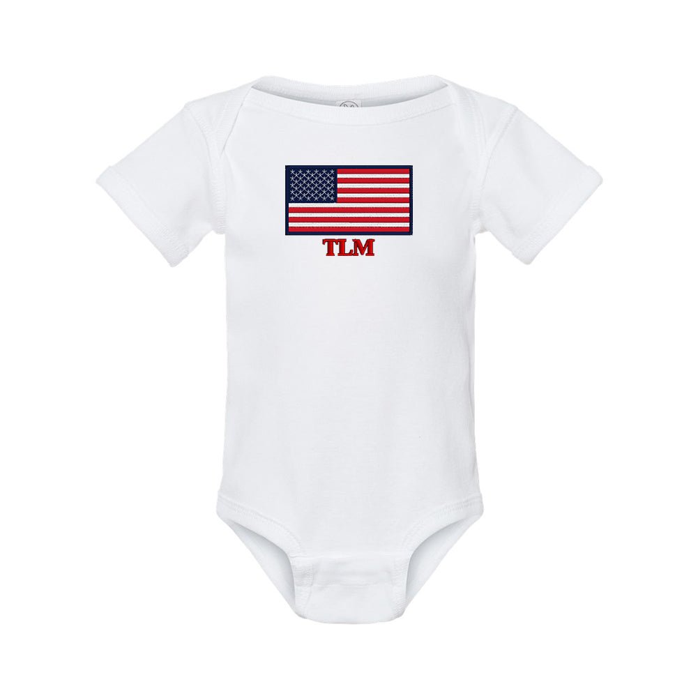 Make It Yours™ 'American Flag' Infant Onesie