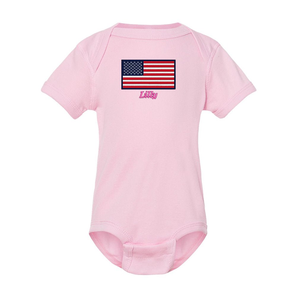 Make It Yours™ 'American Flag' Infant Onesie