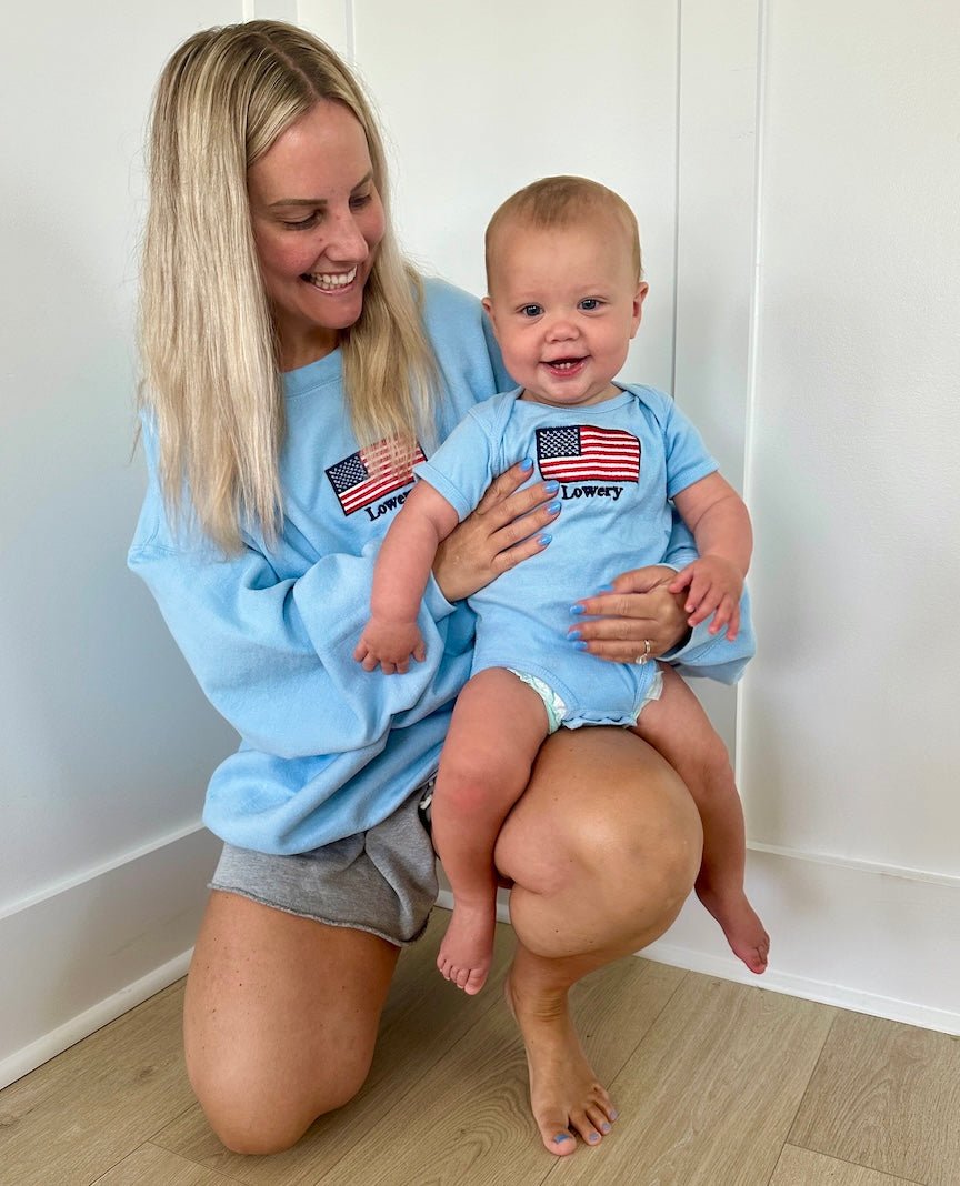Make It Yours™ 'American Flag' Infant Onesie