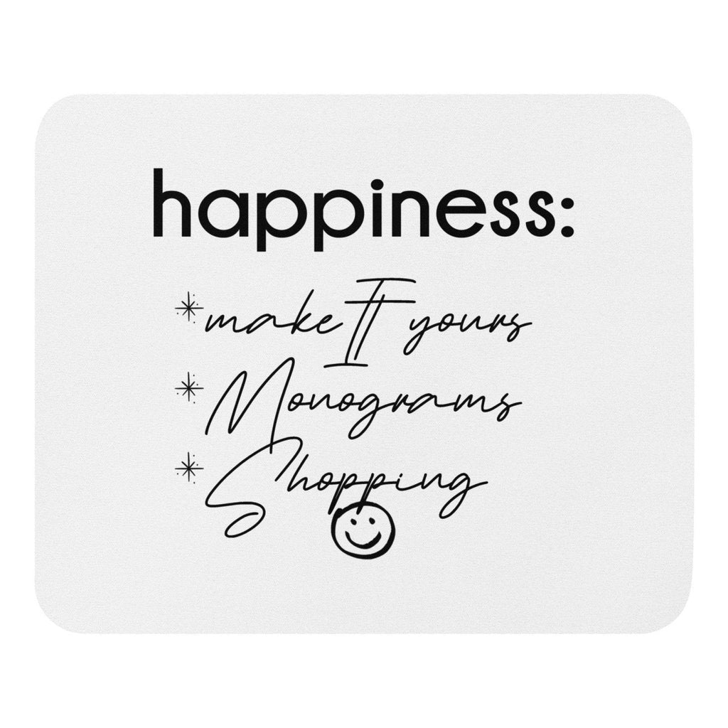 Make It Yours™ 'Happiness Checklist' Mouse Pad
