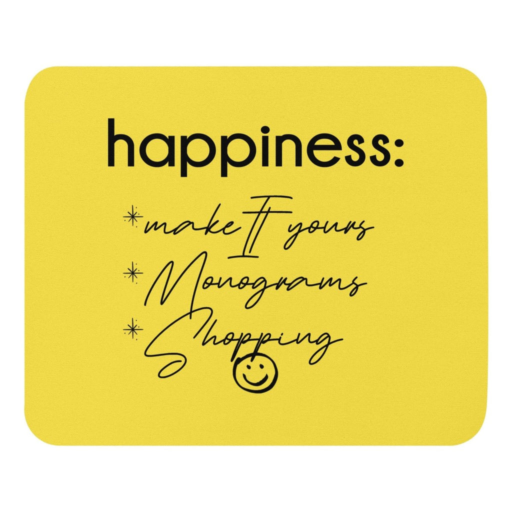 Make It Yours™ 'Happiness Checklist' Mouse Pad