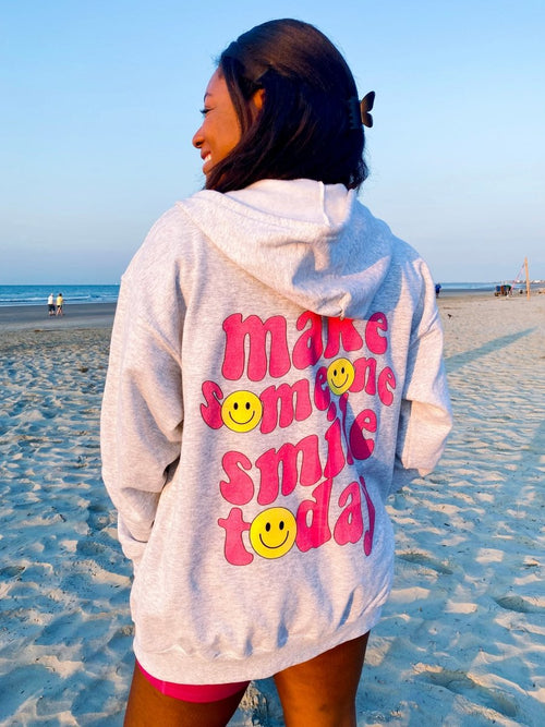 'Make Someone Smile Today' Front & Back Full Zip product image 2