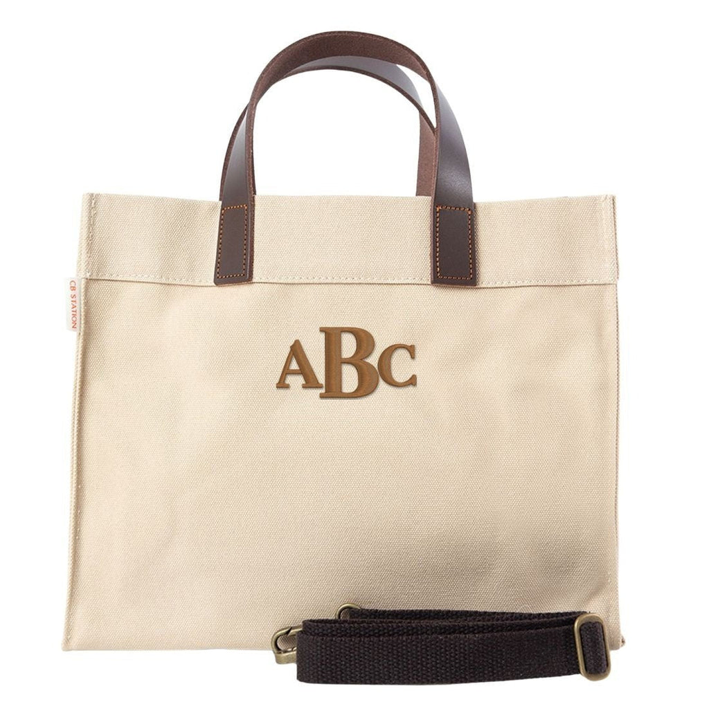 Monogrammed 'Dayzy Daytrip' Mini Canvas Tote