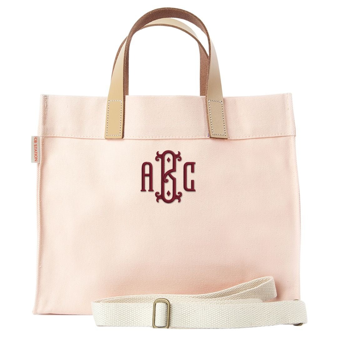 Monogrammed 'Dayzy Daytrip' Mini Canvas Tote