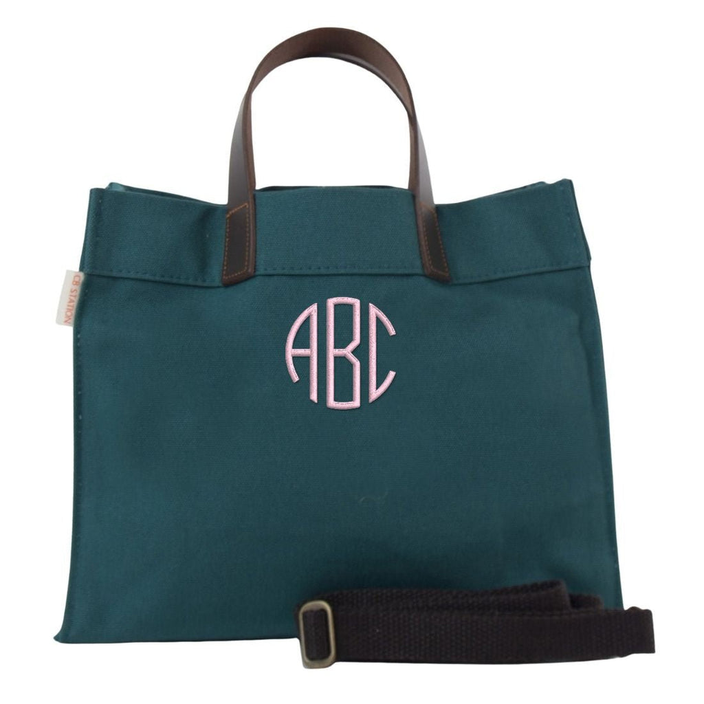 Monogrammed 'Dayzy Daytrip' Mini Canvas Tote