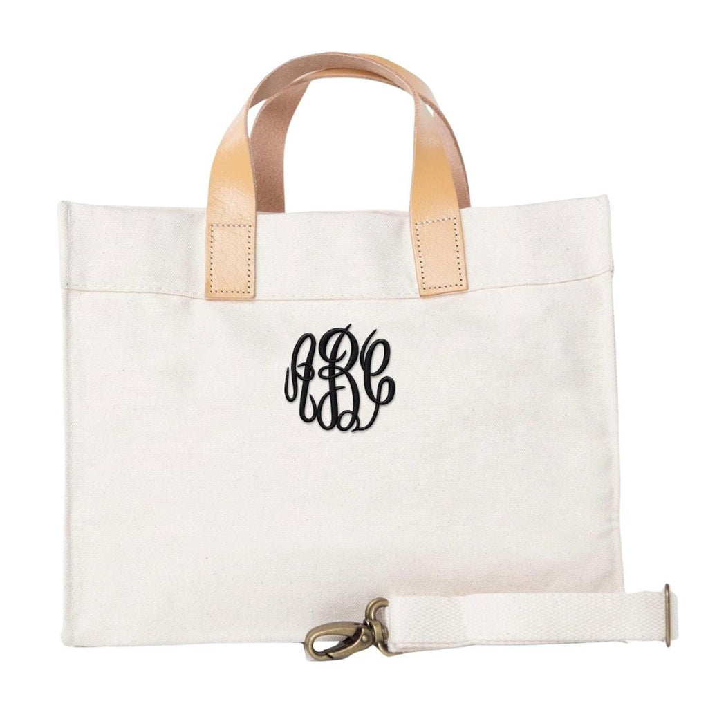 Monogrammed 'Dayzy Daytrip' Mini Canvas Tote