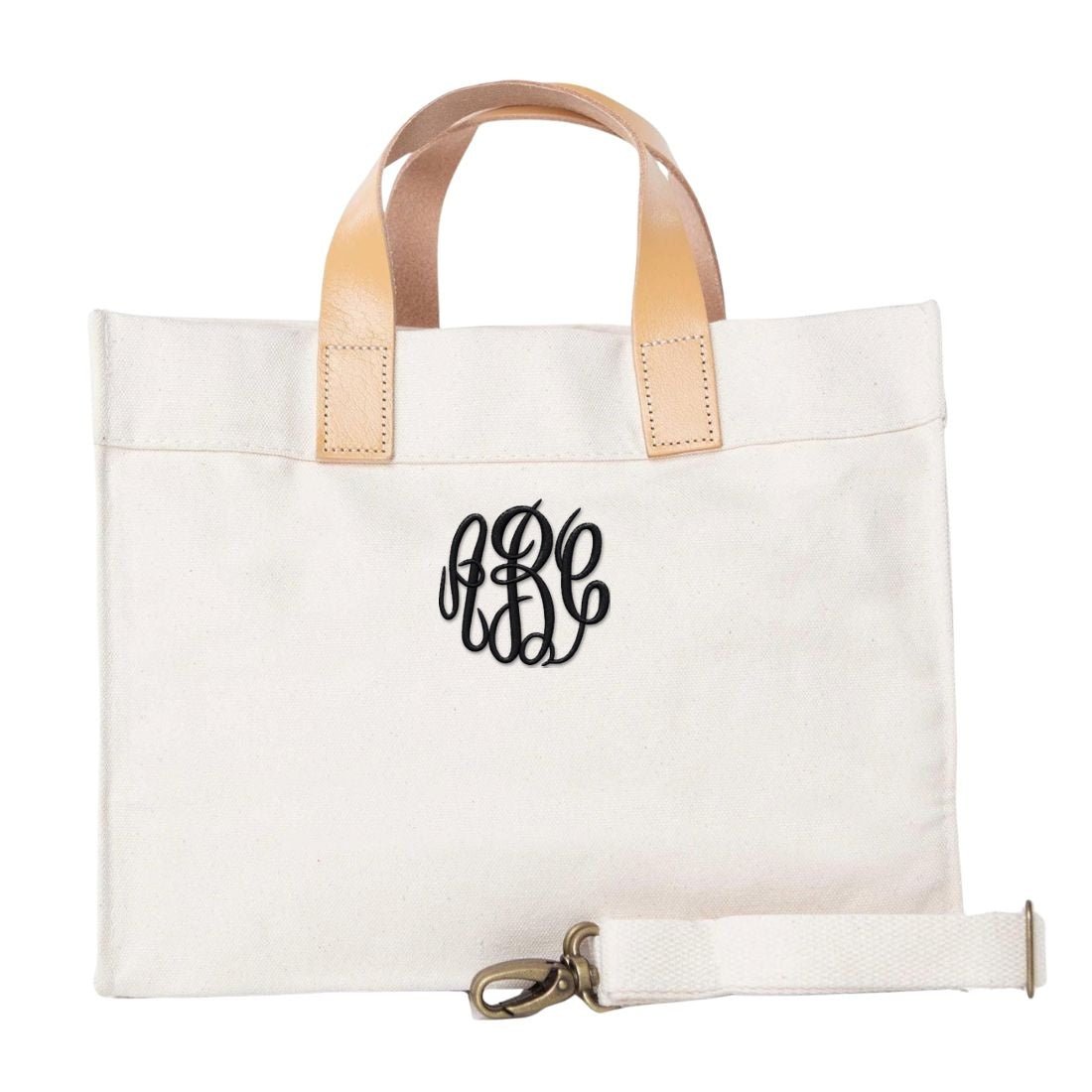 Monogrammed 'Dayzy Daytrip' Mini Canvas Tote