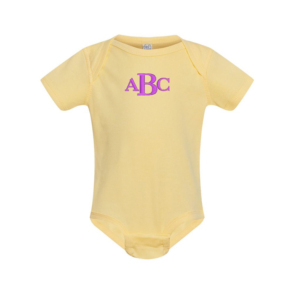 Monogrammed Infant Onesie