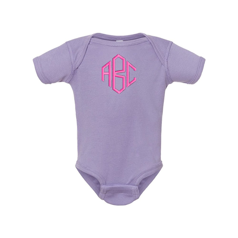 Monogrammed Infant Onesie