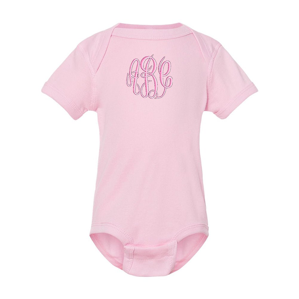 Monogrammed Infant Onesie