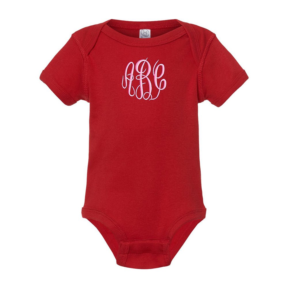 Monogrammed Infant Onesie