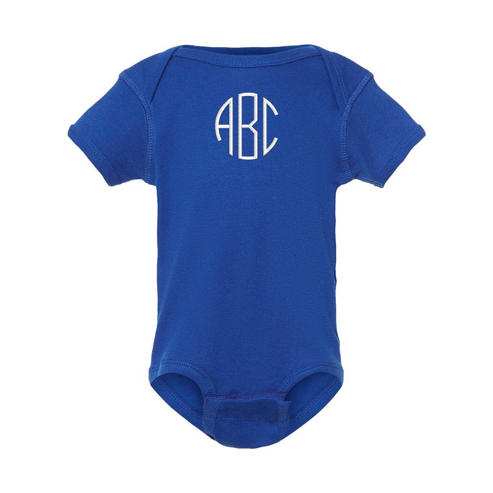 Monogrammed Infant Onesie