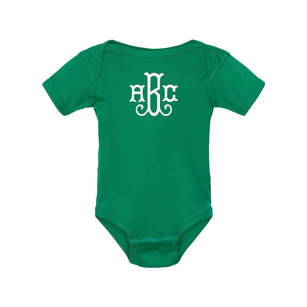 Monogrammed Infant Onesie