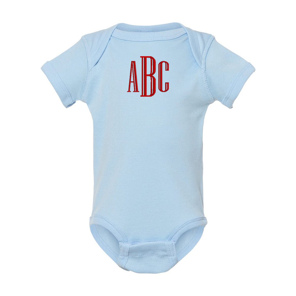 Monogrammed Infant Onesie