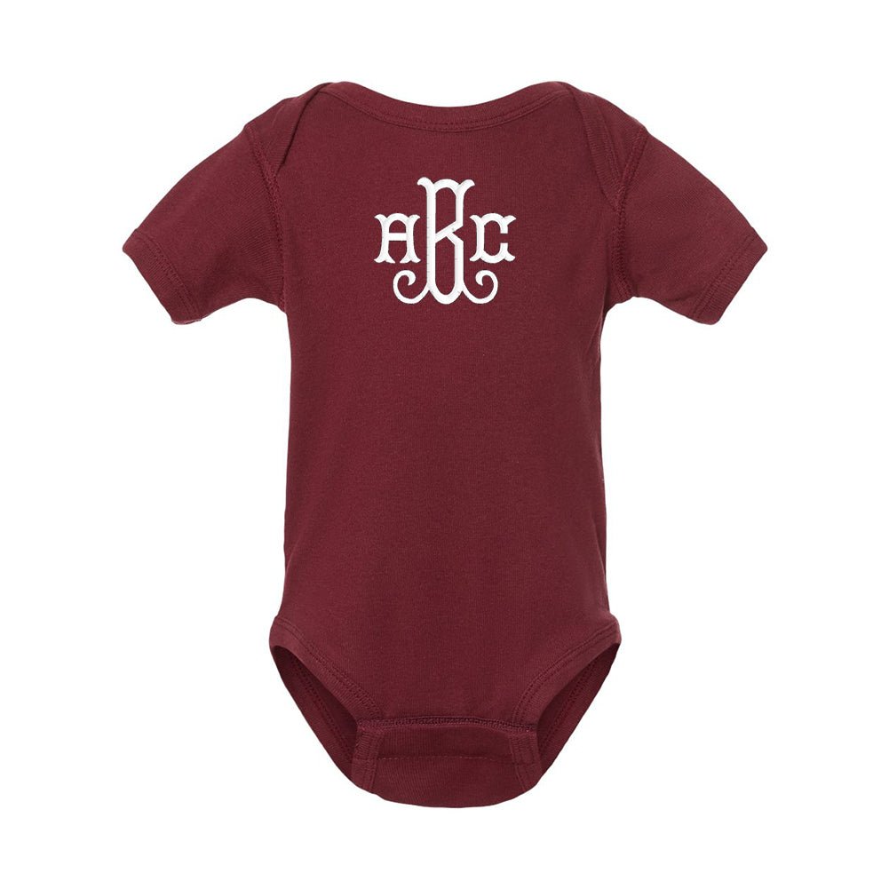 Monogrammed Infant Onesie