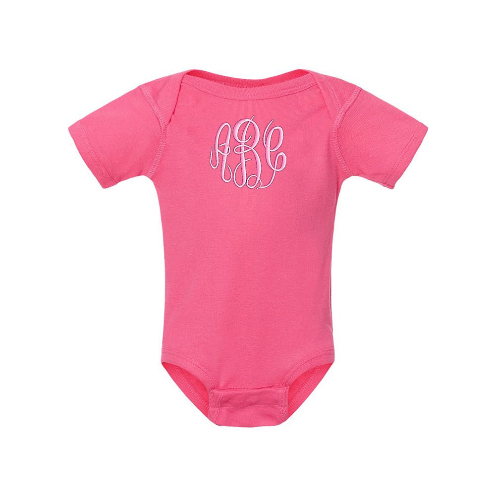 Monogrammed Infant Onesie