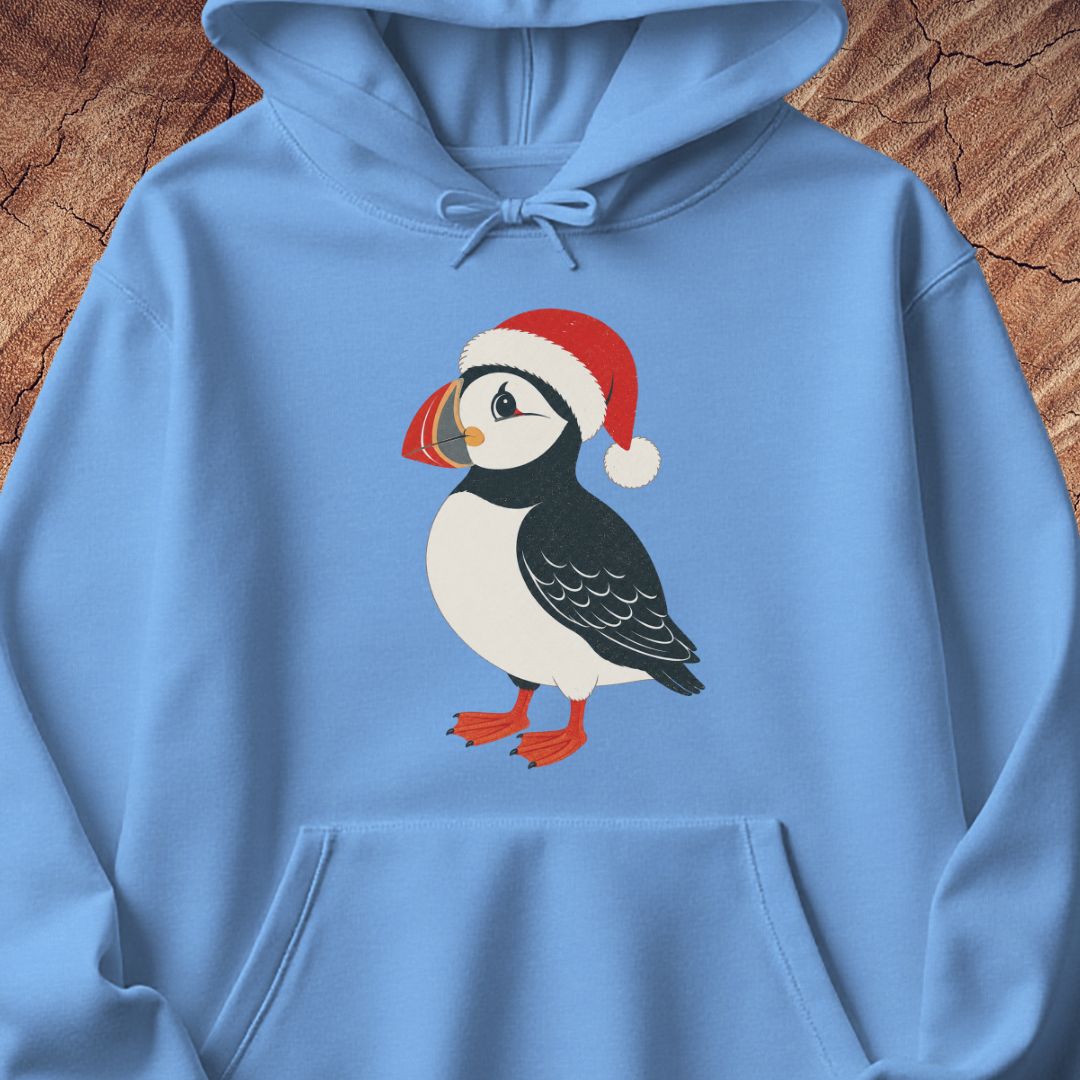 Puffin Santa Hat Hoodie