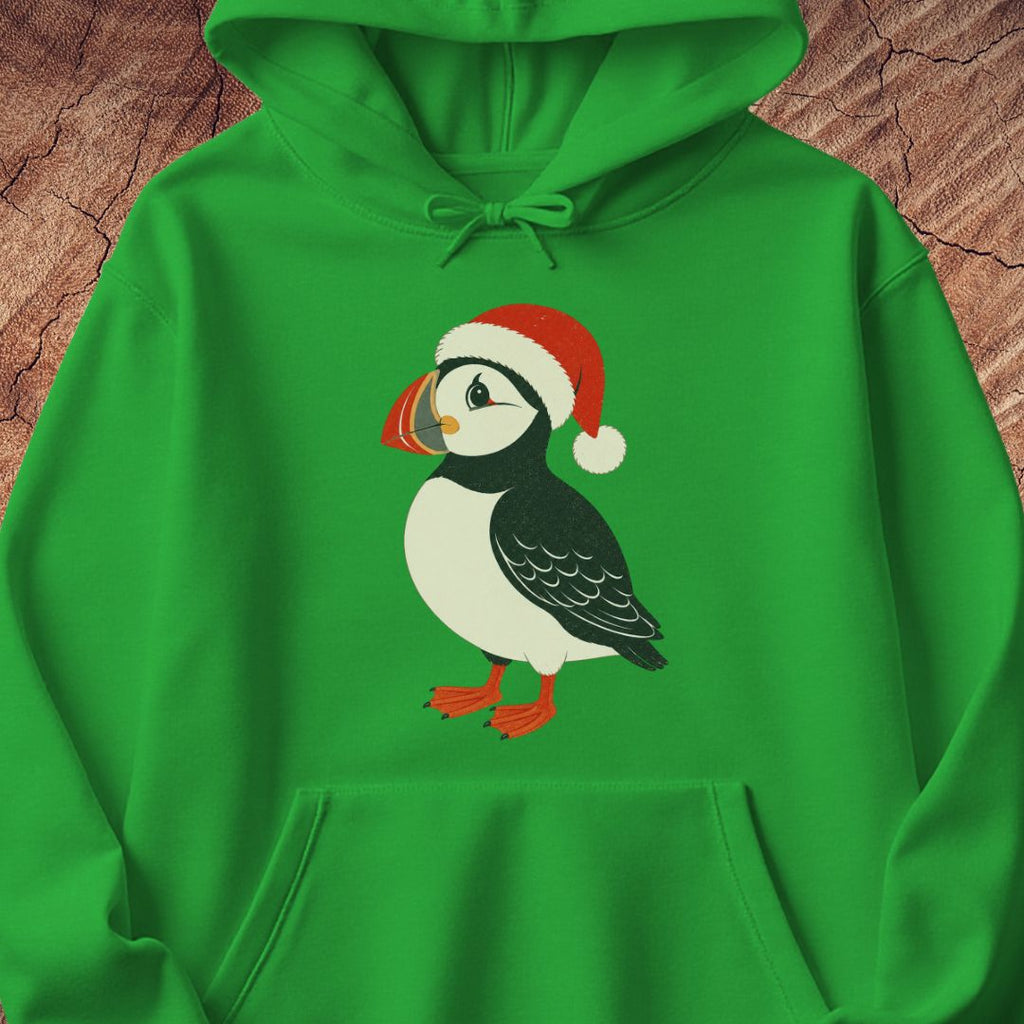 Puffin Santa Hat Hoodie