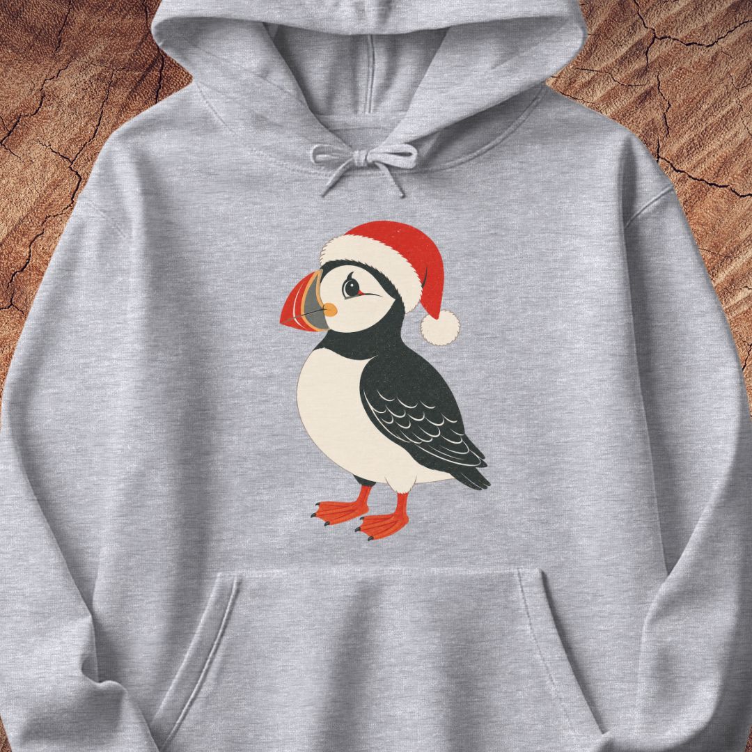 Puffin Santa Hat Hoodie