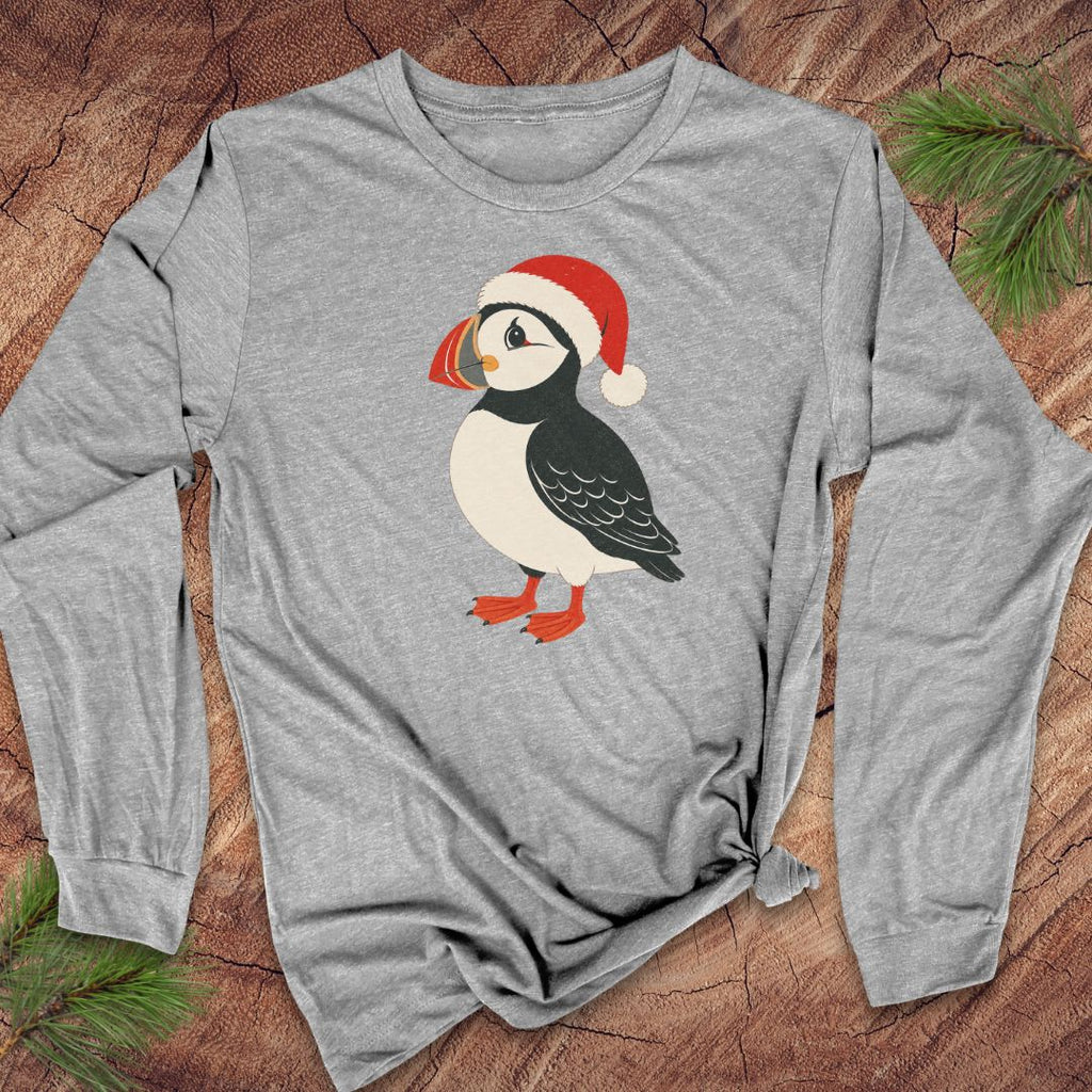 Puffin Santa Hat Long-Sleeve Tee