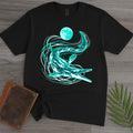 A Blue Mosasaurus Moon T-Shirt