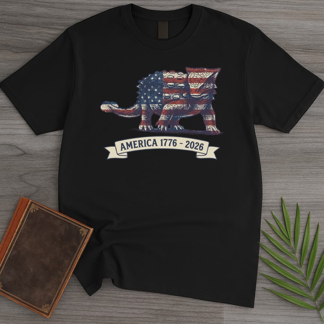 Armored Dinosaur Americas 250th T-Shirt
