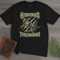 Herbivorous Metal Therizinosaurus T-Shirt