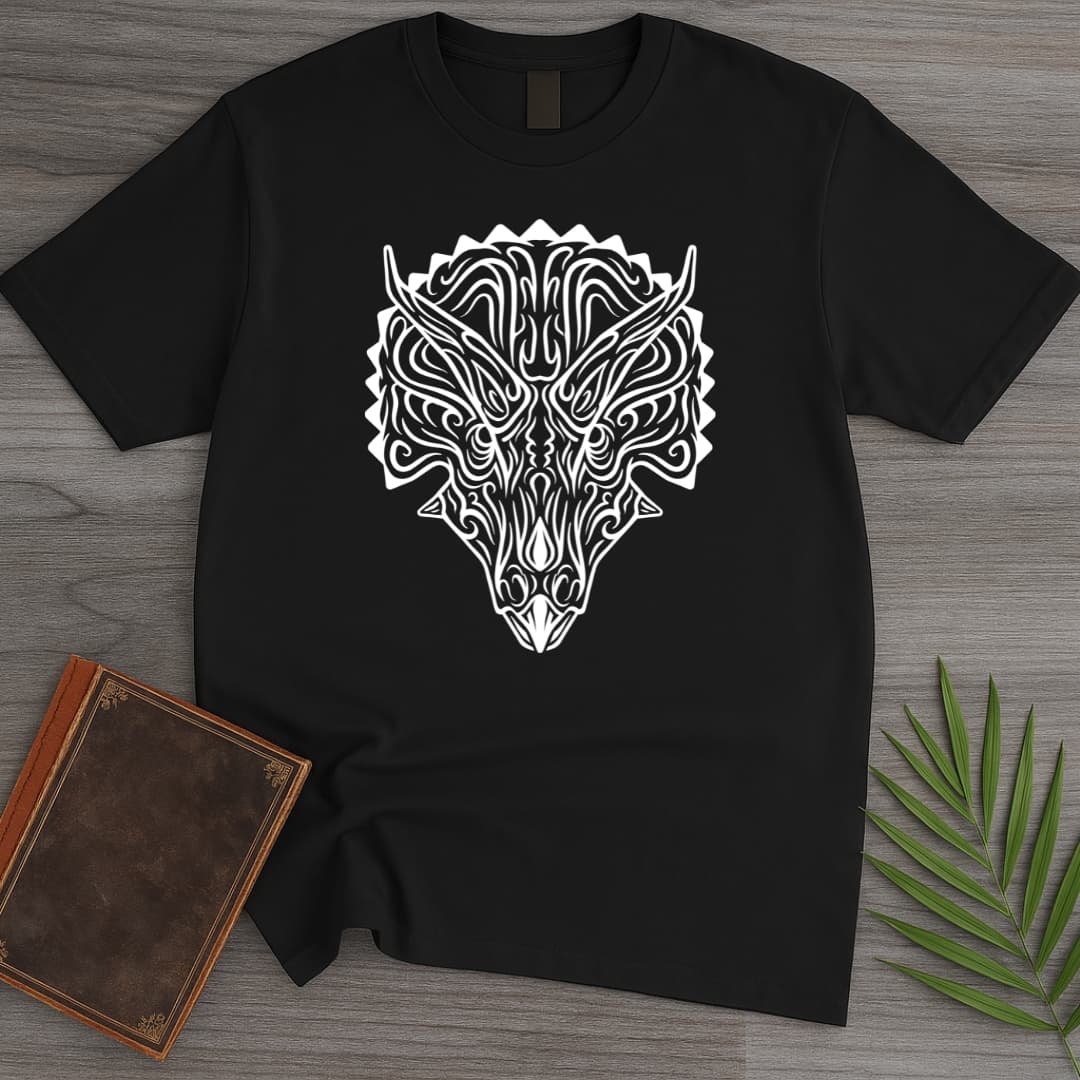 Minimalist Three-Horned-Face T-Shirt