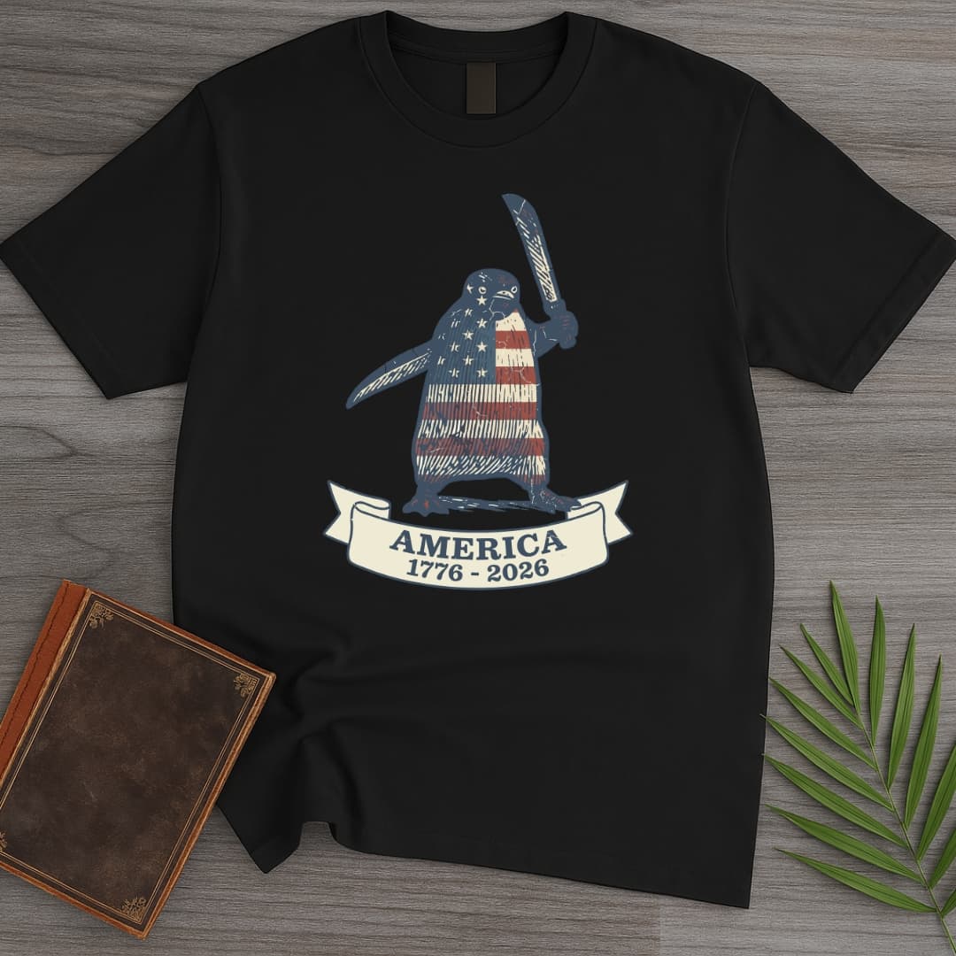 Patriotic Penguin Americas 250th T-Shirt