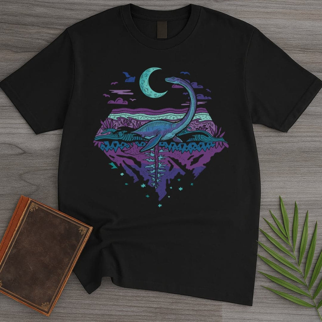 Plesiosaurus Moon Gazer T-Shirt
