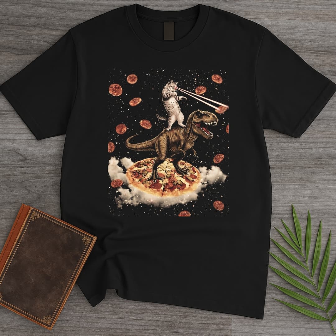 Prehistoric Pepperoni Chaos T-Shirt