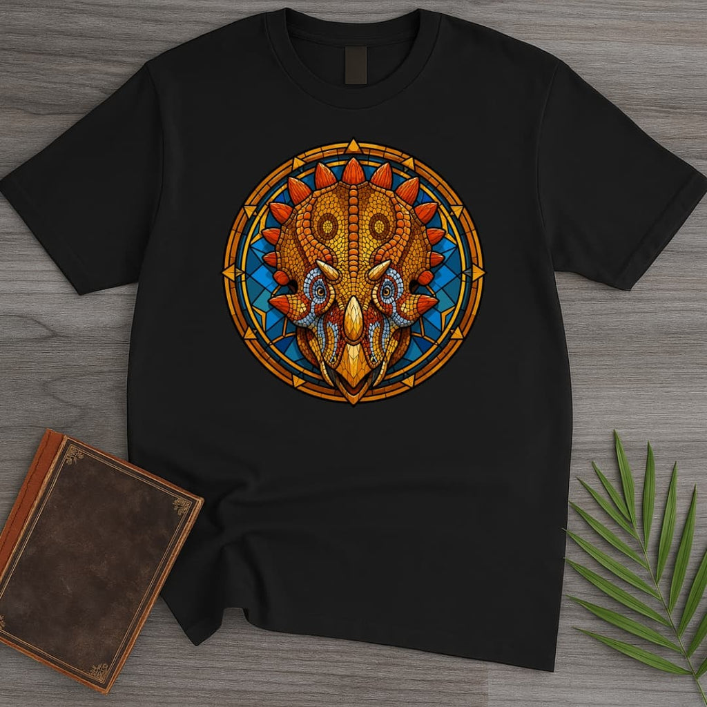 Stained Glass Regaliceratops T-Shirt