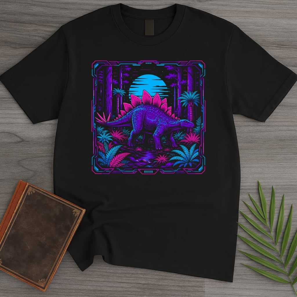 Stegosaurus Cyber Time T-Shirt