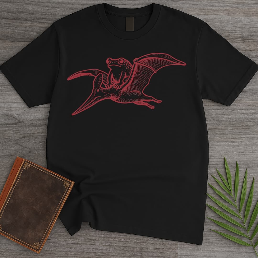 Tetydraco: Prehistoric Flying Frog T-Shirt