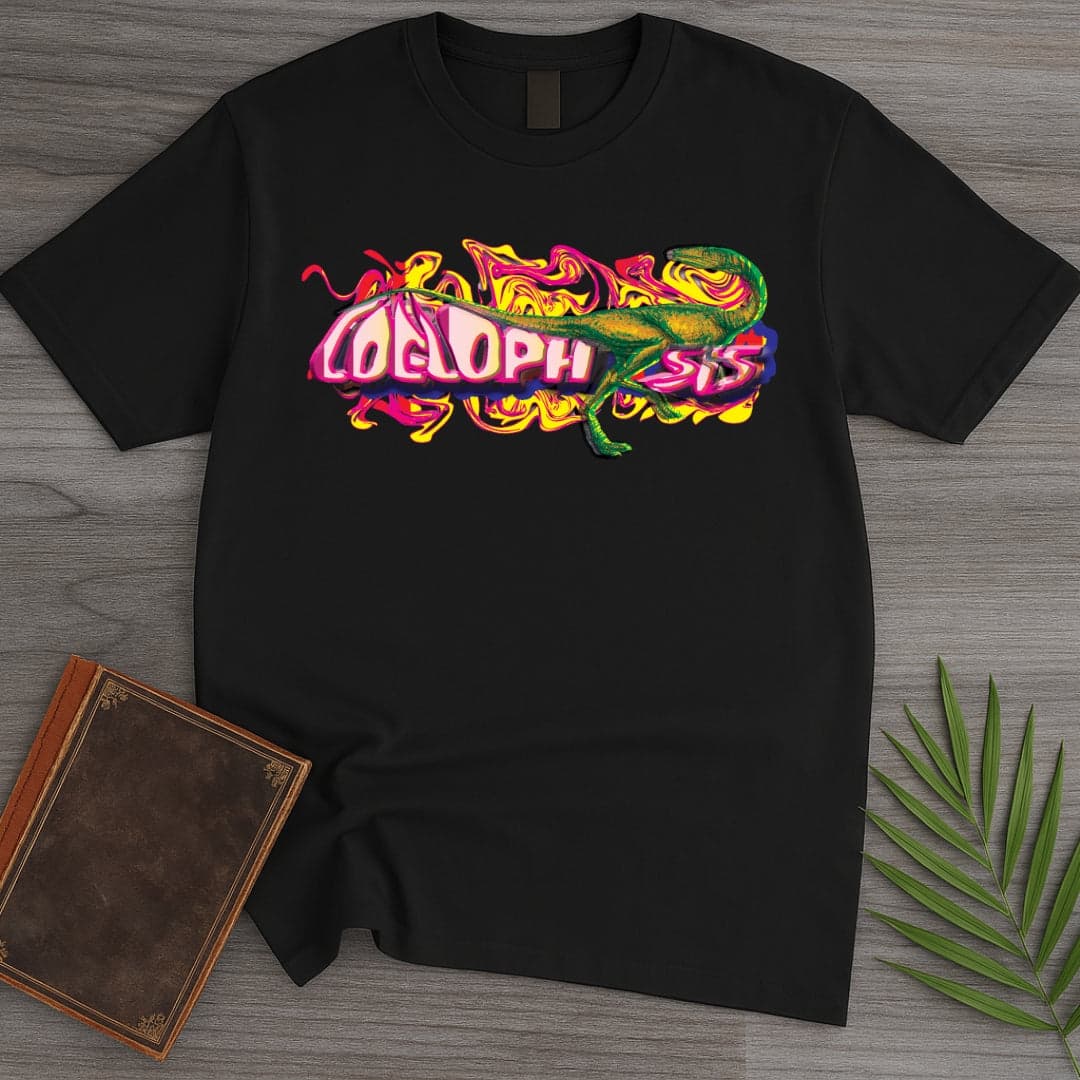 Triassic Melt Coelophysis Pink T-Shirt