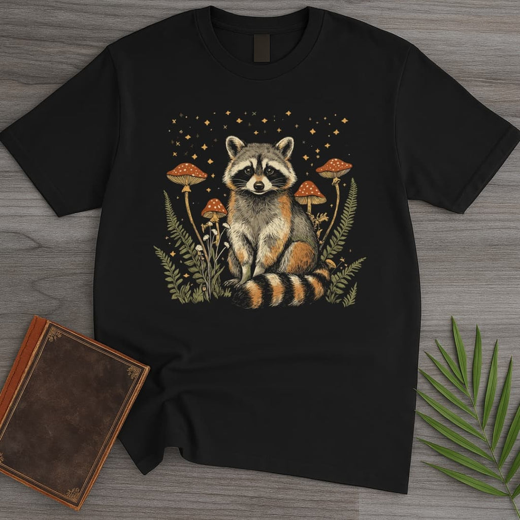 Twilight Toadstool Raccoon T-Shirt