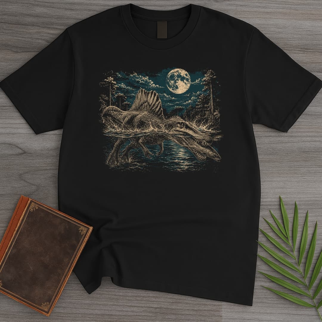 Vintage Spinosaurus Night Hunt T-Shirt