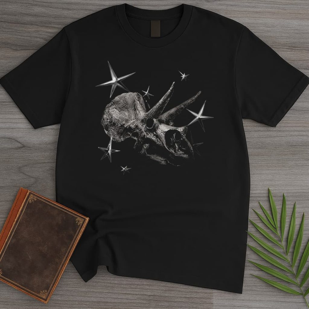 Vintage Y2K Triceratops Skull T-Shirt
