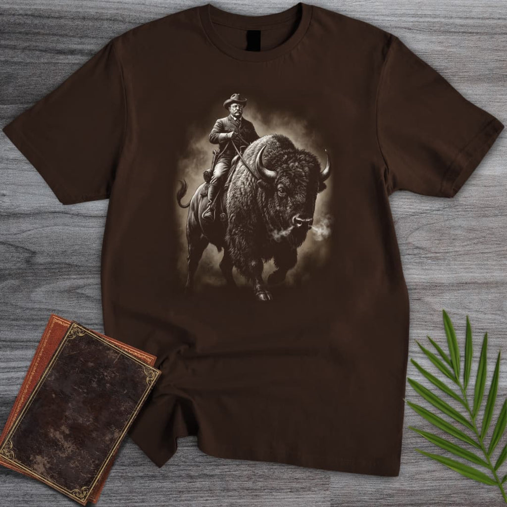 Americas 250th Frontier Roosevelt Bison T-Shirt