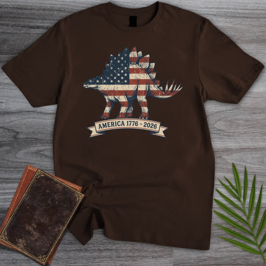 Americas 250th Heritage Plate Stegosaurus T-Shirt