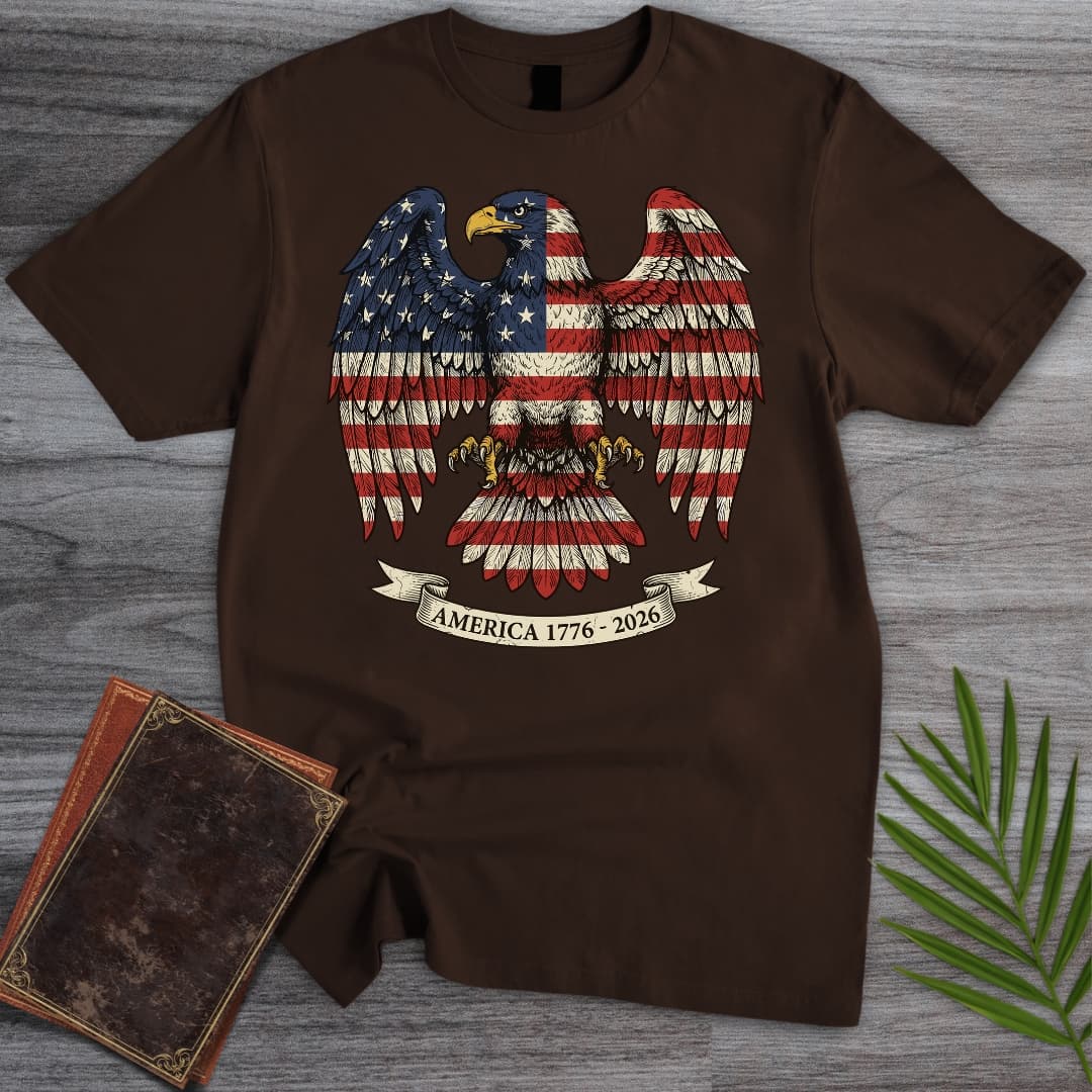 Americas 250th Old Glory Eagle T-Shirt