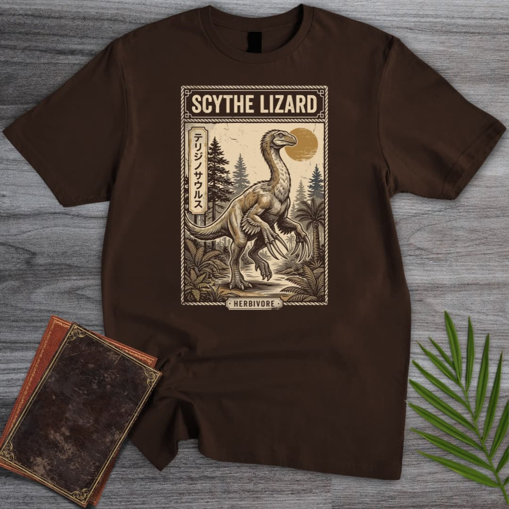 Japanese Woodblock Therizinosaurus T-Shirt