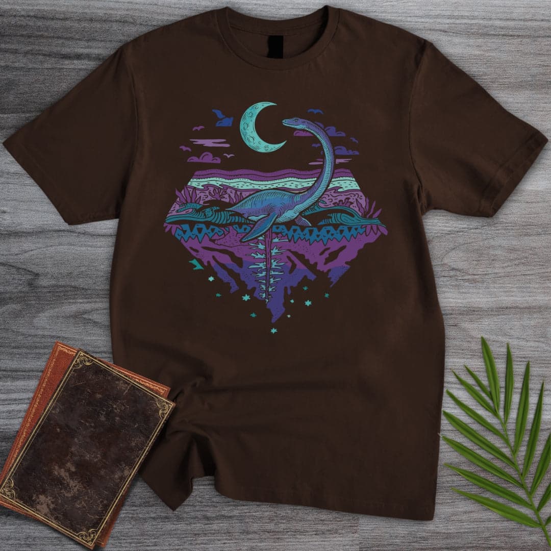 Plesiosaurus Moon Gazer T-Shirt