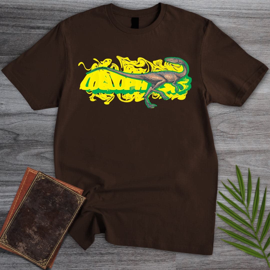 Triassic Melt Coelophysis Green T-Shirt