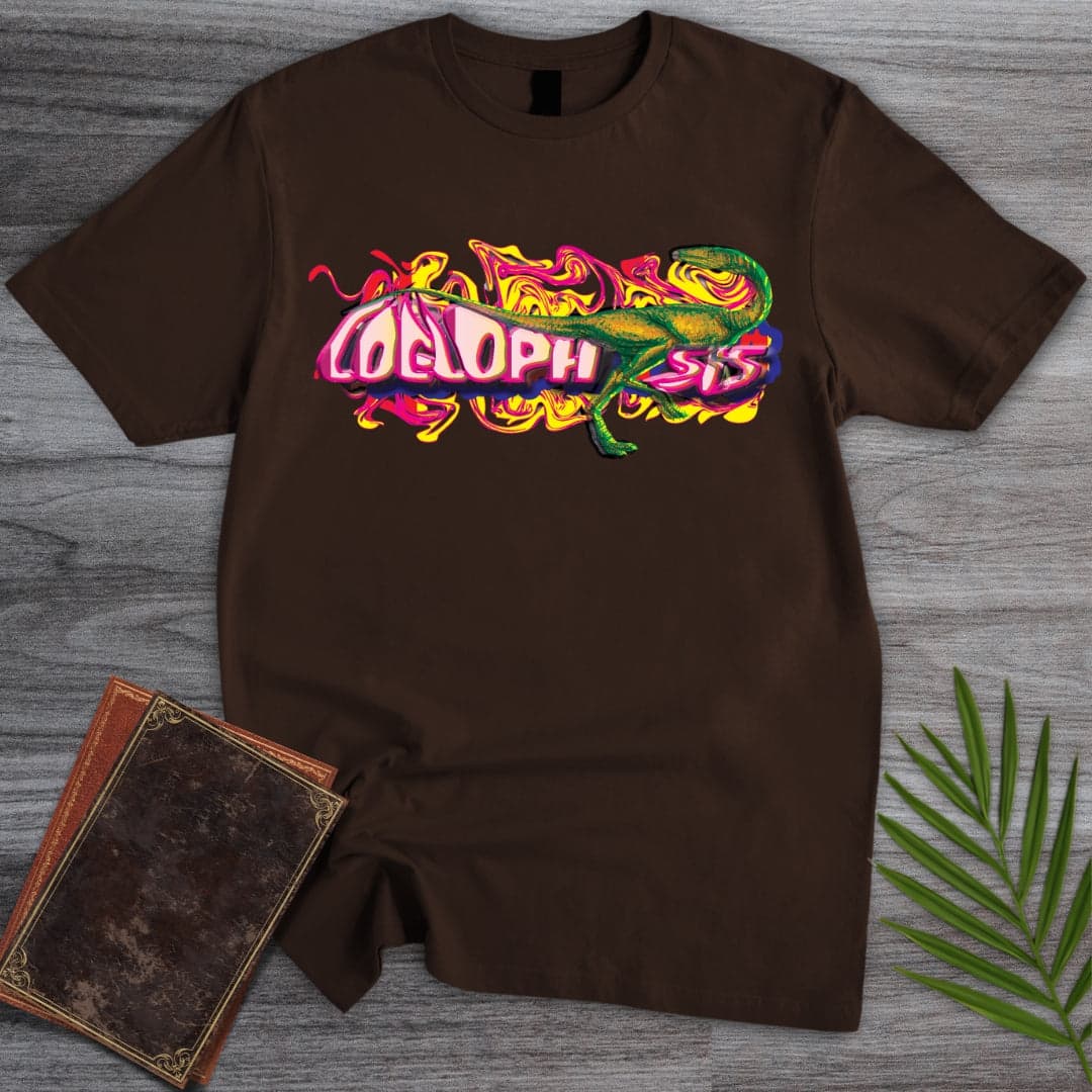 Triassic Melt Coelophysis Pink T-Shirt
